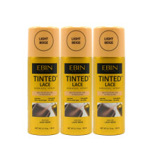 Ebin New York Tinted in pizzo Aerosol spray a 3 confezioni BEIGE BEIGE Acqua secca rapida resistente al tono della pelle abbinata a spruzzo naturale