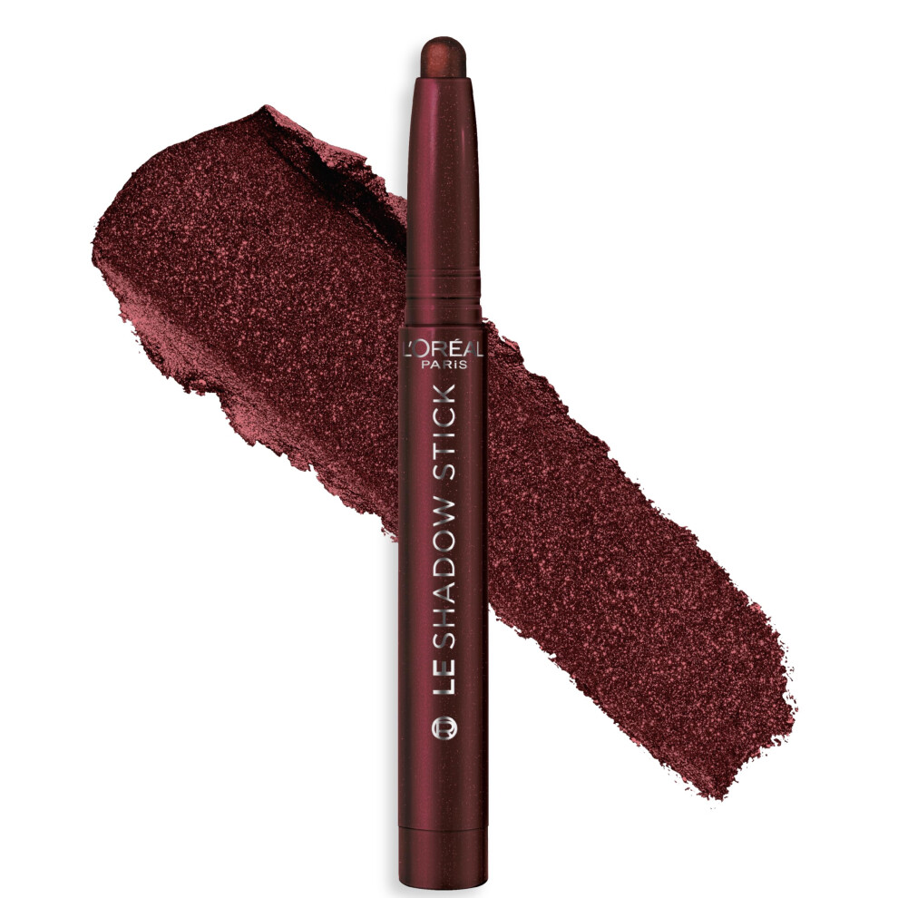 L'Oreal Paris Le Shadow Stick Smokey Eyeshadow 125 Starry Bordeaux - Blendable Cream, Crease-Proof & Smudge-Resistant, 71249700273-image-OPC-PJNSFX6-NEW