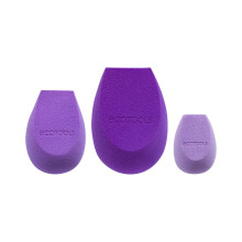 EcoTools Bioblender Makeup Sponge Trio, Large, Medium, & Small Beauty Sponges, Natural Makeup Blender Beauty Sponges for Liquid and Cream Foundation,