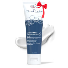 Clear Choice Sun Shield plus 1,7oz-Nicht fettbezogener tglicher Sonnenschutz fr lige und akneanfllige Haut-SPF 30 kontrolliert Ausbrche und