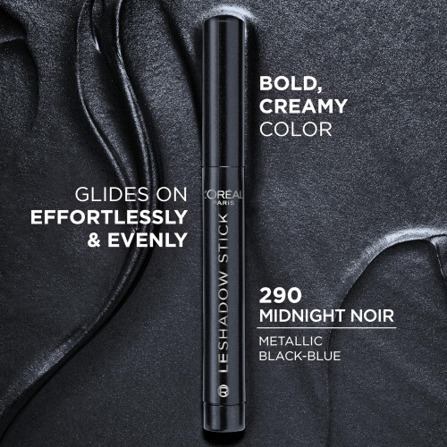 L’Oréal Paris L'Oreal Paris Makeup Le Shadow Stick Oogschaduw, Mengbaar, Vervaagbestendig, 290 Midnight Noir 1