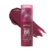 purlisse Blush Stick 2-in-1 Wangenlippentnungsstift  100 % natrlich, vegan  aufbaubare, leichte, schimmernde Creme-Rouge-Feuchtigkeitsformel fr