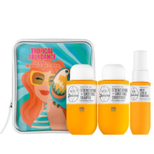 Sol de Janeiro Tropical Abundance Hair Repair Trio Travel Drkov sada | Jet Set | Bezsulftov brazilsk ampon a kondicionr Joia | Kondicionr ve