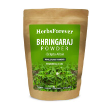 HerbsForever Bhringaraj Powder Eclipta Alba Hair Care Herb Natural Hair Conditioner Nourishes Hair Follicles Non GMO Vegan 230 Gms