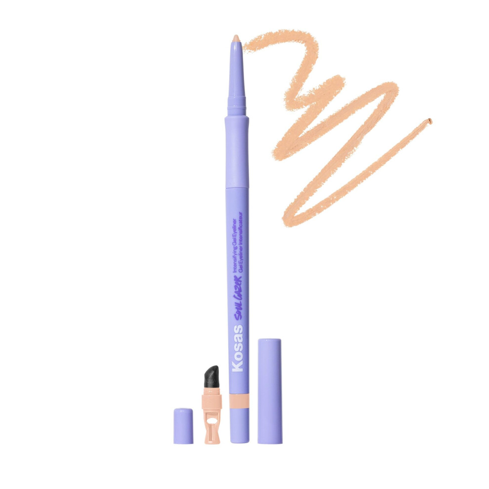 Kosas Soulgazer Gel Eyeliner (Enigma) - Waterproof Smudge-Proof Pen with Hyaluronic Acid - Retractable Eyeliner Pencil with Sharpener & Smudger-image-OPC-PJNSHBQ-NEW