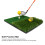 Hitting Mat Dual Grass Mini Golf Training Practice Pad Launch Zone Hitting Turf Mat 12