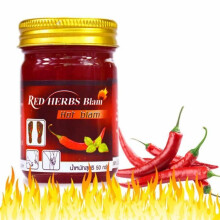 Thai Massagebalsam mit rotem Chili und Minze 50g | Muskeln und Gelenke | Fördert die Durchblutung