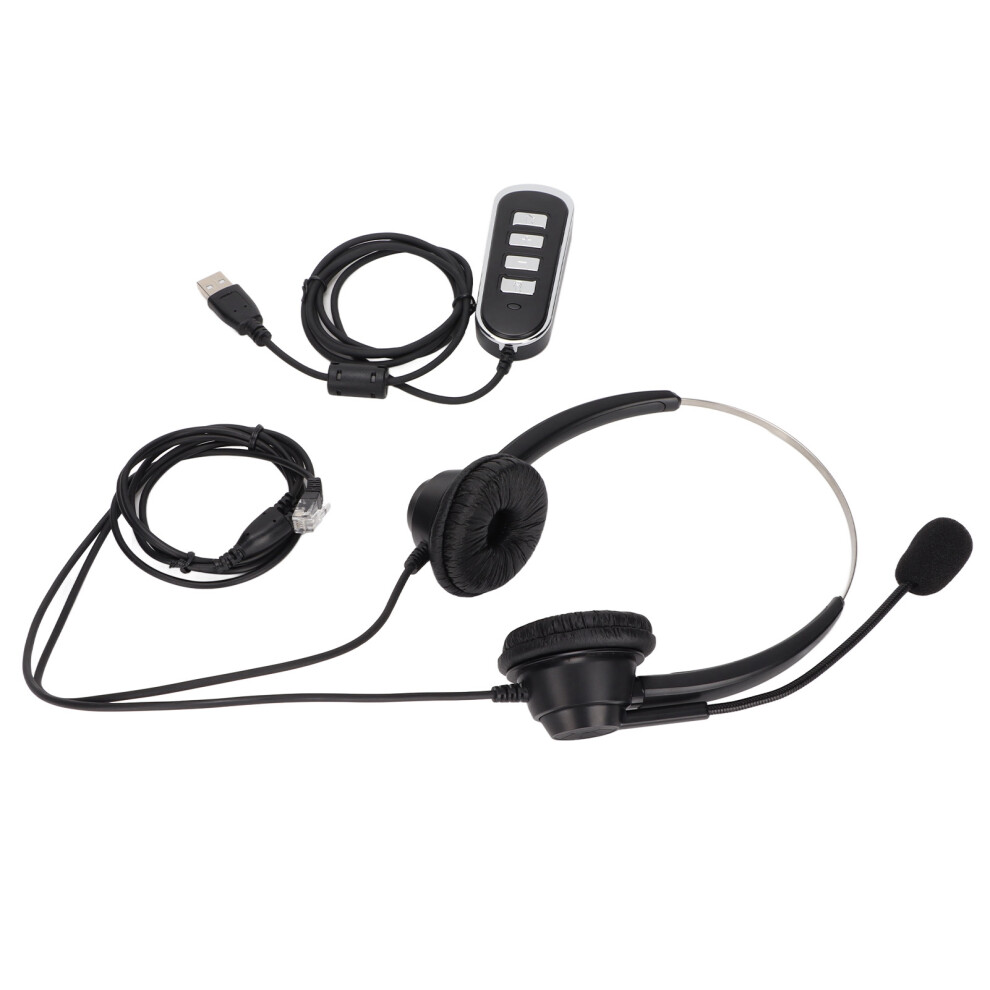 Telephone Headset Noise Reduction Binaural RJ9-image-OPC-PJNSJFG-NEW