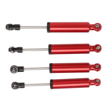 4 Stück RC-Auto Stoßdämpfer Aluminiumlegierung Öl Dämpfer für 1/10 Simulations-Kletterauto 110mm Rot
