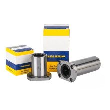 Elliptical Double Cutting Edge Flange Linear Bearing LMH6LUU 6mm x 12mm x 35mm for Smooth Linear Motion