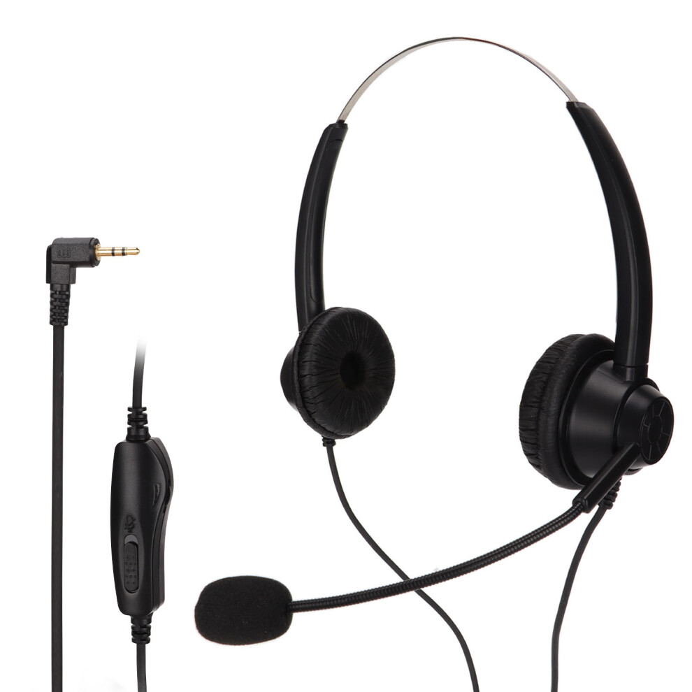 2.5Mm Telephone Headset Binaural Noise Cancelling 9387669804806