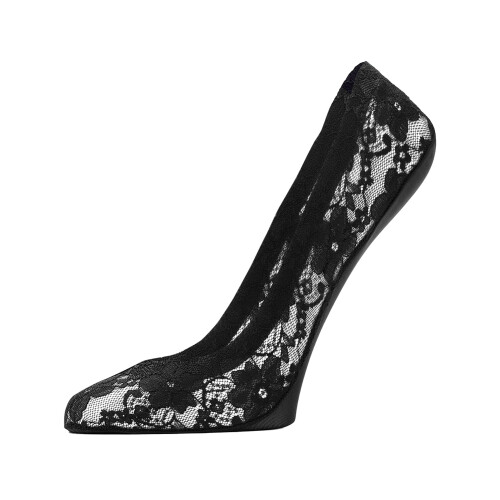 HUE Women's Perfect Edge Liner 3 Pair Pack Black-2 Lace 1 Solid One Size 1