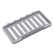 FLiegenfischer-Box wasserdicht leicht transparent ABS-Schale Angelzubehör Hakenbox mit langem Loch