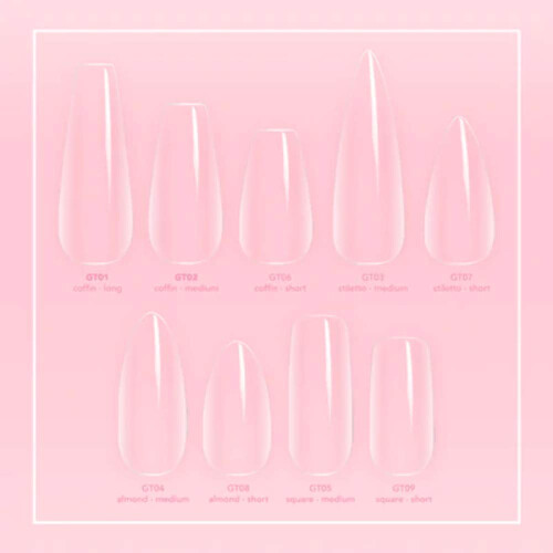 Kiara Sky Gelly Tips Soak Off (Stiletto Corto) 1