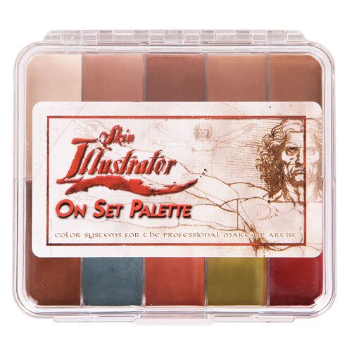 PPI Haut Illustrator auf Set Fleischton -Make -up -Palette