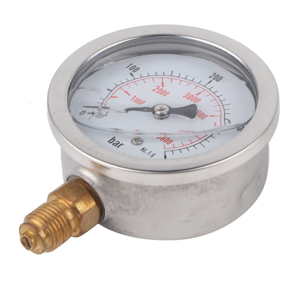 Hydraulic Pressure Gauge 0-5800 Psi Metal Manometer For Automotive Pressure Monitoring And Measurement Tools 6276012498874