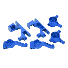 Lenkbecher C Sitzlager-Set Ferngesteuertes Fahrzeug Metall-Upgrade-Teile für Traxxas 1/10 Slash 4x4 RC Off-Road-Auto Blau