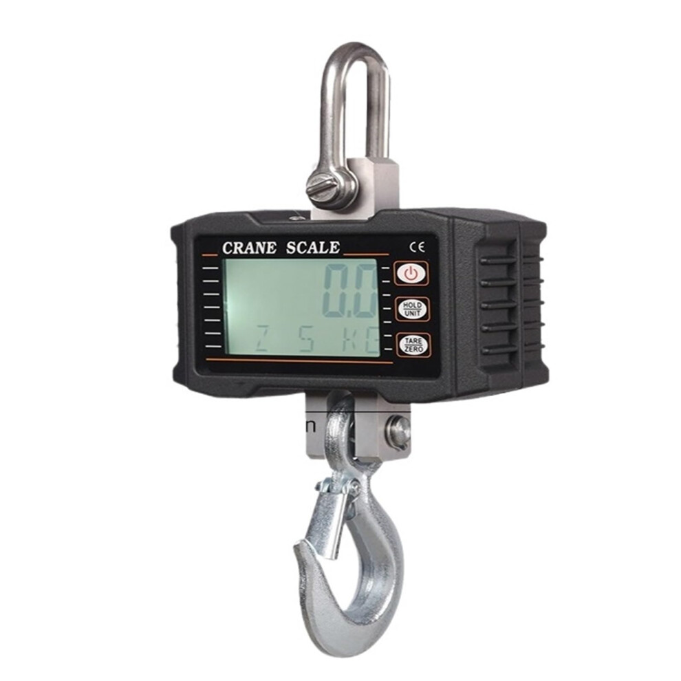 Digital Hanging Scale 1000Kg 2204Lbs Heavy Duty Crane Scale With Lcd Backlight Industrial Hook For Construction Factory Farm Black 6947110190112