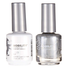 LeChat Nobility  Gel-Nagellack- und Nagellack-Set (Silber)