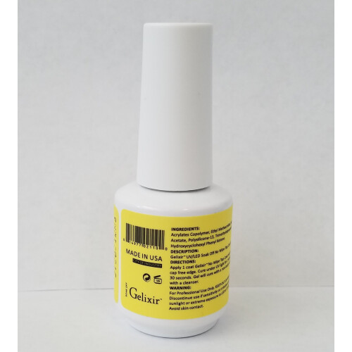 GELIXIR - Gel χωρίς ξέπλυμα Top Coat - 0.5 Oz / 15 mL 1