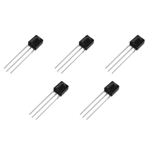 VS838 Infrared Receiver Modules 50 Pcs Pack 15M Range Black Compatible with Various IR Applications U8C4 2