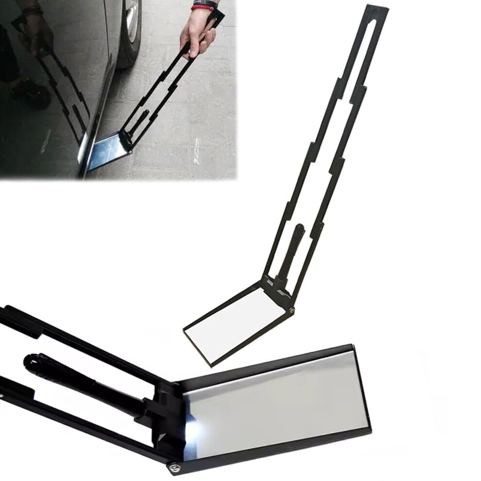 Telescoping Undercarriage Mirror With Led For Under Vehicle Inspection, Mechanic Viewing, And Detailed Observation Light 6493810697708