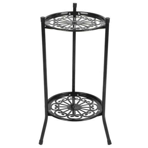 2‑Tier Metal Plant Stand Flower Pot Holder Display 1