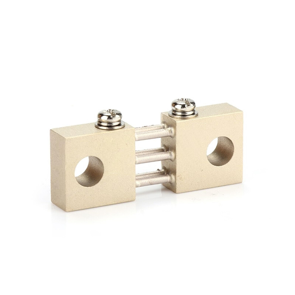Fl-19 300A 400A 500A 75Mv Silver Brass Resistor Dc Current Shunts For Analog Panel Meters 1Pc 100A 6947110190297