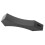 Rubber Load Barbell Plates 23cm, 371g Black for Strength Training 3