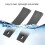 Rubber Load Barbell Plates 23cm, 371g Black for Strength Training 9