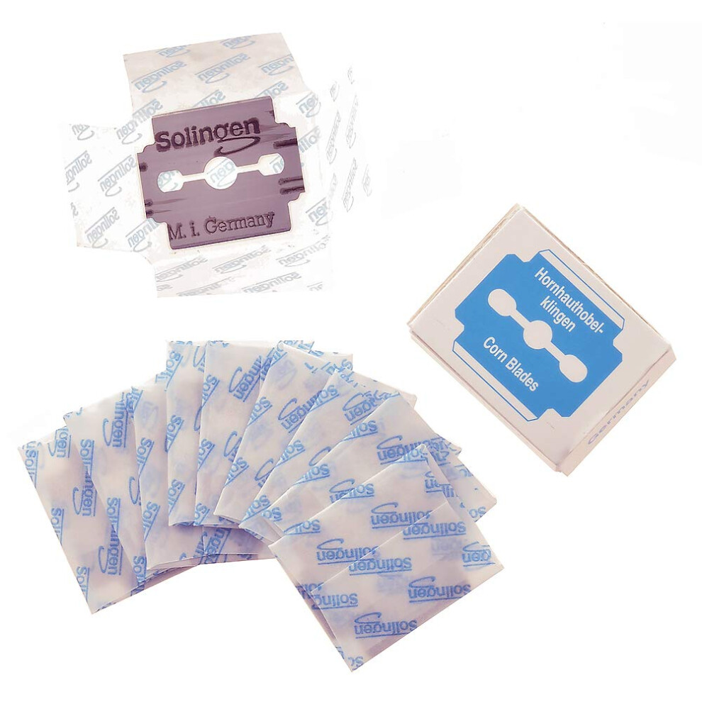 Camila Solingen Cs23 Spare Blades (10 Pack) For Corn Plane/Foot Callus Remover. Hard Skin Heel Shaver Rasp Pedicure Cutter Kit For Feet. Made In