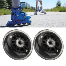 2 Stück Skate-Rollen Leise 608 Lager Inline-Skating Ersatzräder mit Lagern für Indoor- und Outdoor-Skating