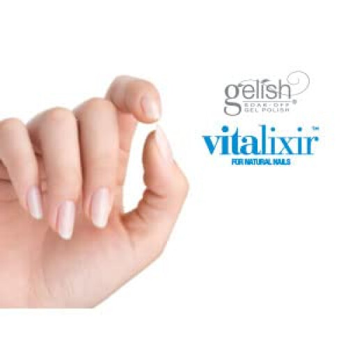Gelish Gelish MINI Vitalixir Fortalecedor de Uñas Sin Luz, 0.3 oz. 1