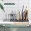 (E) Pot Organizer Partition Bar Durable Anti-rust Storage Holders Home For Cabinet Kitchen Racks 5