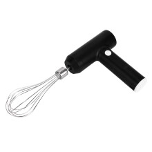 Elektrischer Handmixer 2000mAh Lithium-Batterie 4 Modi Gebogene Kanten Kabelloses USB-Laden Edelstahl 304 Handmixer Grau