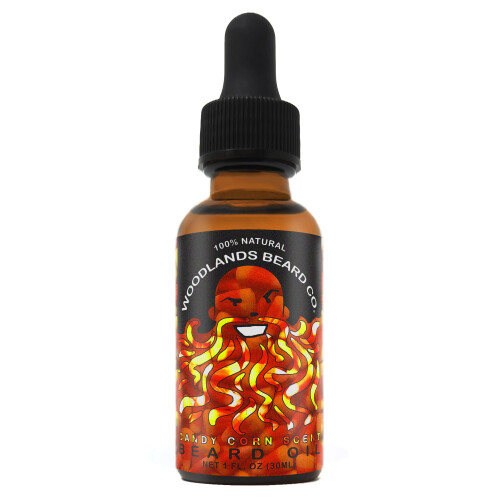 Huile à Barbe Candy Corn - Parfum Orange Douce, Cannelle et Encens