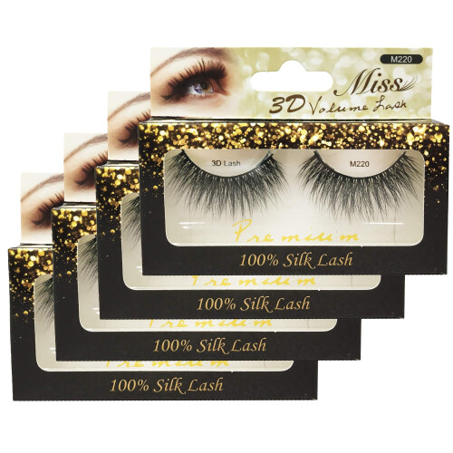 [4 PACKAR] Miss Lashes 3D Volym Taperade Fransförlängningar