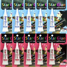 Coggine a stella impermeabile Combo adesivo per ciglia per mascara per ombretti e eyeliner 10 pezzi 0,24 oncia (confezione di 10)