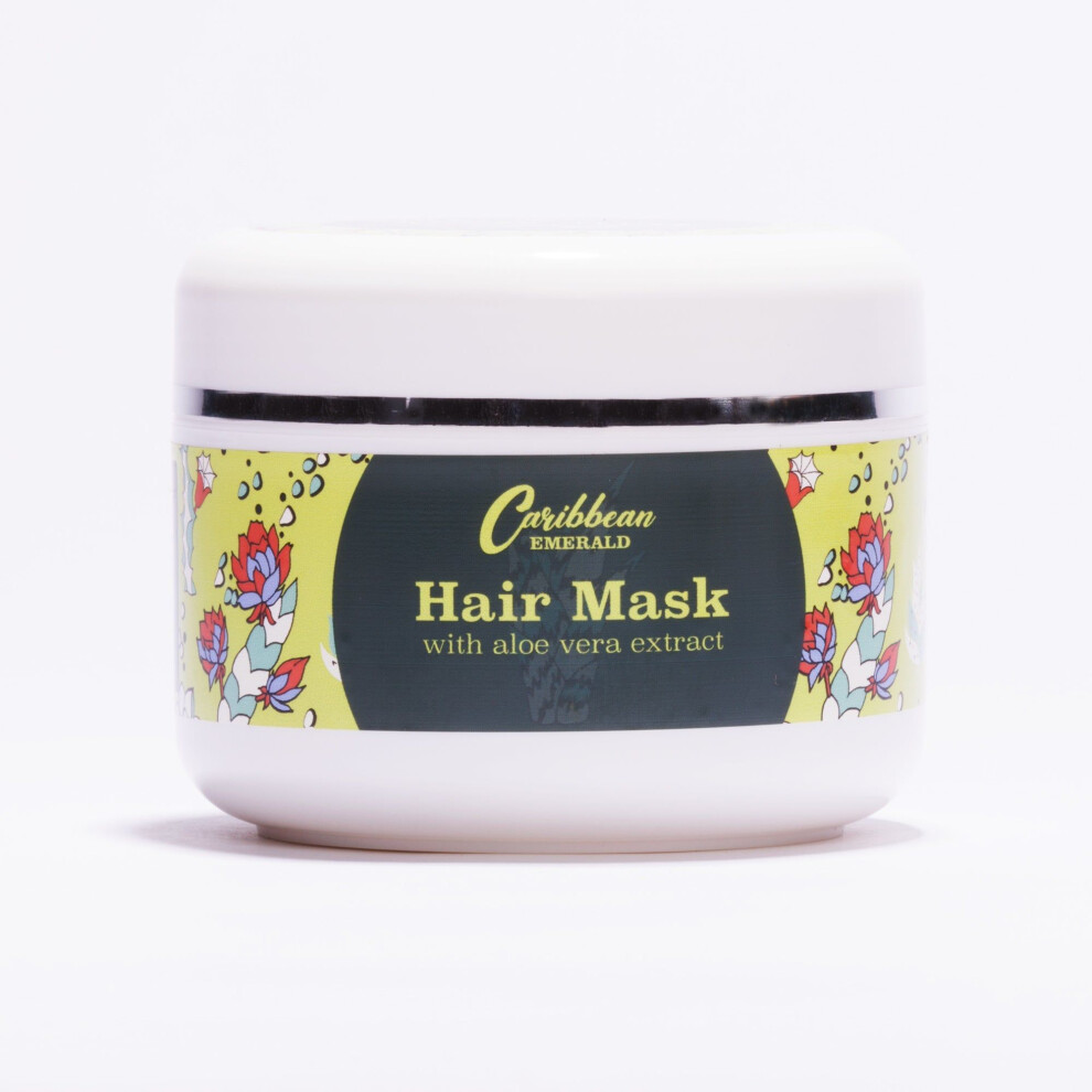Caribbean Emerald Strengthening Hair Mask With Aloe Vera For Damaged Hair