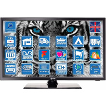 22 Inch 12 Volt LED Digital Full HD 1080p TV DVB-T2 /C/S2 Freeview,