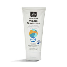 365 af Whole Foods Market Sport Lotion Mineral Solcreme SPF 30 Vandafvisende (80 minutter) 6 Fl Oz
