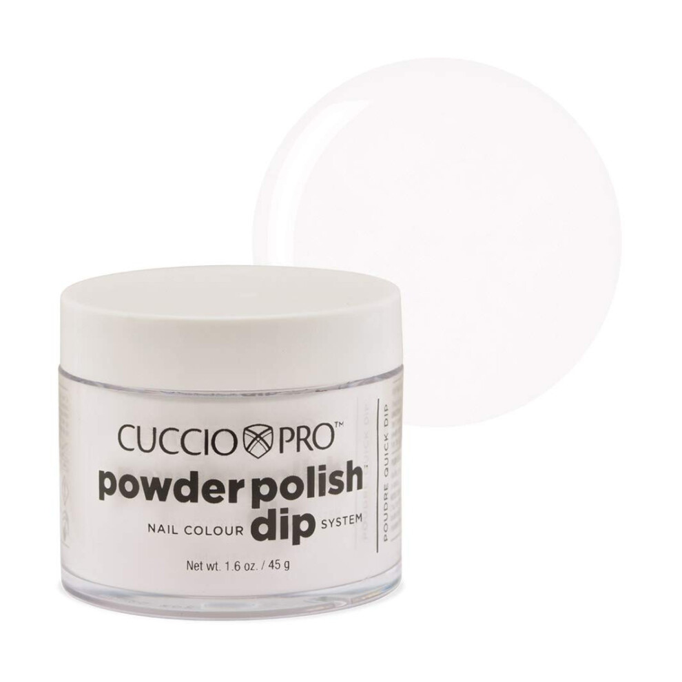 Cuccio Naturale Cuccio Powder Polish - Dip Acrylic Nail Colour Dip System - 45G (1.6 Oz) Dipping Powder - Clear