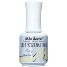 Mia Secret Gelux Soak-off-Gel-Nagellack in der Farbe Elfenbein  Mit einer Nagellampe ausgehrteter Gel-Nagellack  Esmaltes para uas en gel de larga