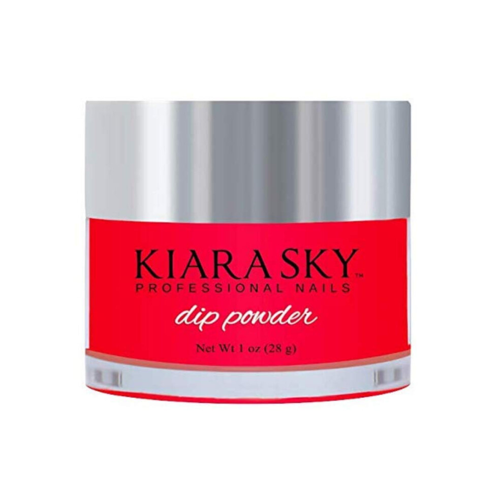 Kiara Sky Red Nail Dipping Powder Glow Collection 1 Oz, Hot Glo