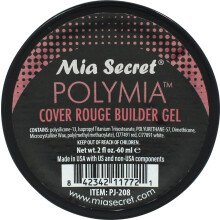 Mia Secret - 2oz Polymia Polysilicone Gel Builder per unghie - Gel del Builder UV (Cover Rouge)