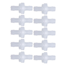Valvola di non ritorno in polipropilene (PP), set da 10 pezzi, diaframma resistente all’ozono, fermo acqua da 7,9 mm