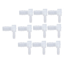 10 piezas de acoples reductores de manguera de plástico, tipo L, 84 mm