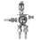 ST-6 2.0mm Mini Pistola a Spruzzo Automatica 0-600ml/min Argento 13