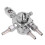 ST-6 2.0mm Mini Pistola a Spruzzo Automatica 0-600ml/min Argento 14