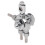 ST-6 2.0mm Mini Pistola a Spruzzo Automatica 0-600ml/min Argento 1